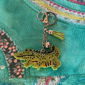 Green Reptile Keychain